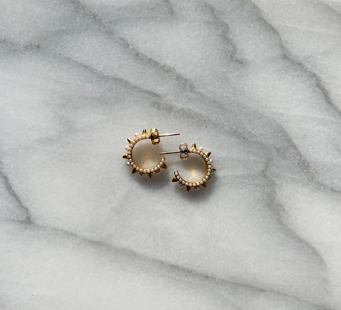 Acacia Rivet Hoop Earring